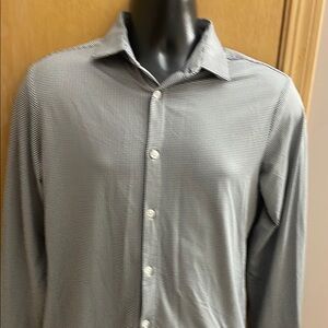 Men's Black and White Checkered Shirt